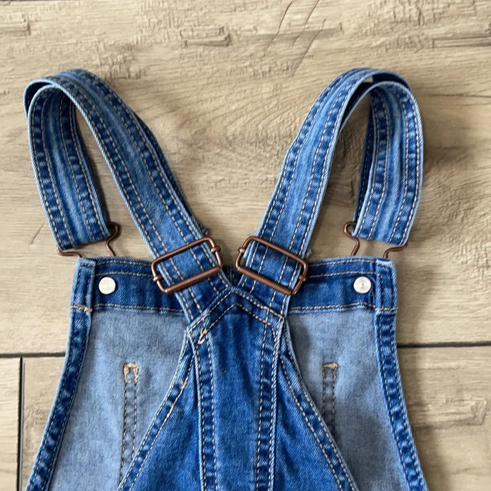 Justice Girl Jean Short Overalls Size 14